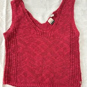 Roxy Red Knit Tank Top